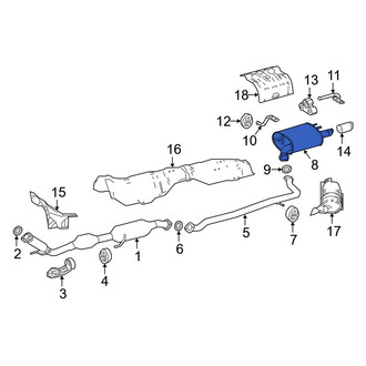 Toyota OE - Exhaust Muffler
