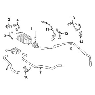 Toyota OE - Emission System - Emission Components (Vapor Canister & Sensors)