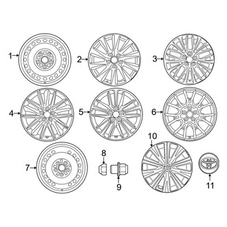 Toyota OE - Wheels (Hybrid LE / Hybrid SE / Hybrid XLE)