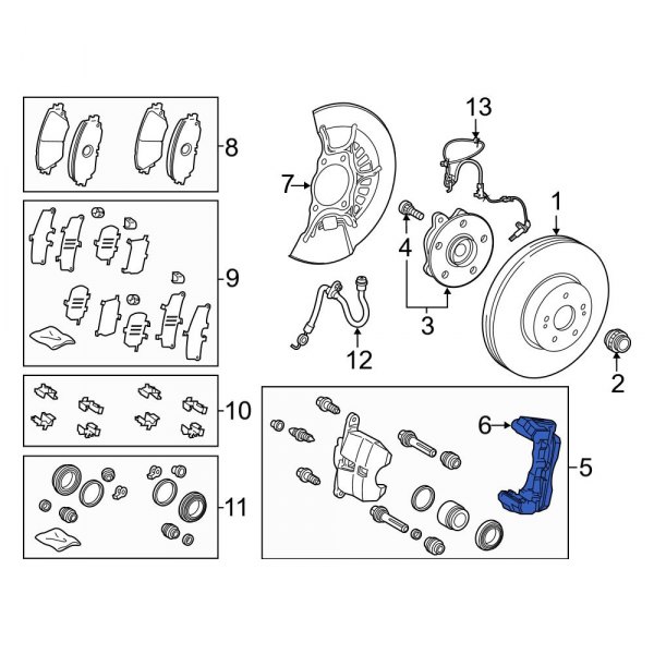 Disc Brake Caliper Bracket