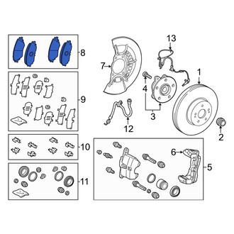 Toyota OE - Front Disc Brake Pad Set