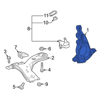 Toyota OE - Rear Right Suspension Knuckle