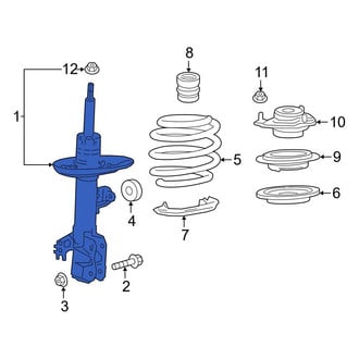 Toyota OE - Front Left Suspension Strut