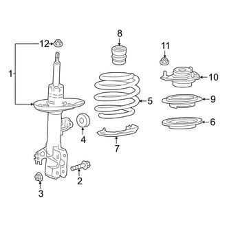 Toyota OE - Front Suspension - Struts & Components