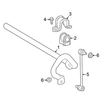 Toyota OE - Front Suspension - Stabilizer Bar & Components