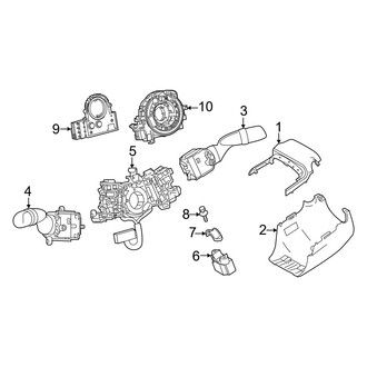 Toyota OE - Steering Column - Shroud, Switches & Levers (FULL HYBRID EV-GAS (FHEV))