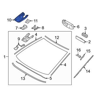 Toyota OE - Front Interior Rear View Mirror Cover
