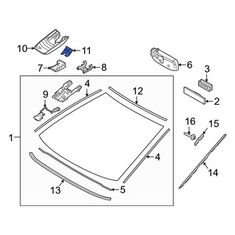 Toyota OE - Interior Rear View Mirror Cover Access Cover