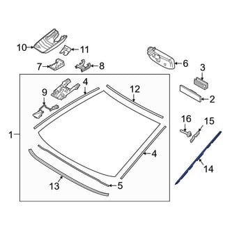 Toyota OE - Front Right Windshield Molding