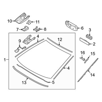 Toyota OE - Windshield - Glass (FULL HYBRID EV-GAS (FHEV))