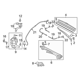 Toyota OE - Windshield - Wiper & Washer Components