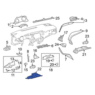 Toyota OE - Left Instrument Panel Knee Bolster