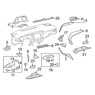 Toyota OE - Instrument Panel Components (FULL HYBRID EV-GAS (FHEV))