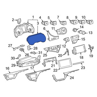 Toyota OE - Instrument Panel Lens