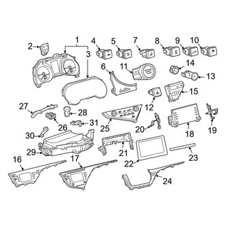 Toyota OE - Instrument Panel - Cluster & Switches (FULL HYBRID EV-GAS (FHEV))
