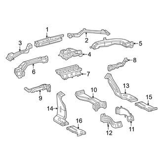 Toyota OE - Instrument Panel - Ducts (FULL HYBRID EV-GAS (FHEV))
