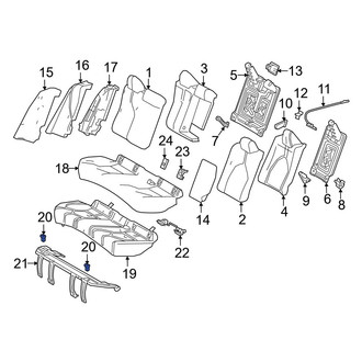Toyota OE - Rear Seat Cushion Clip