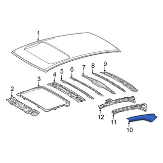 Toyota OE - Right Outer Roof Side Rail