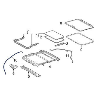 Toyota OE - Front Sunroof Drain Hose