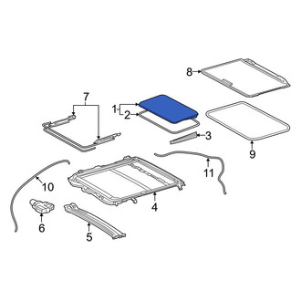 Toyota OE - Sunroof Glass
