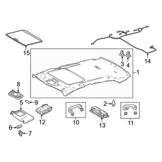 Toyota OE - Roof - Interior Trim (With Sunroof)