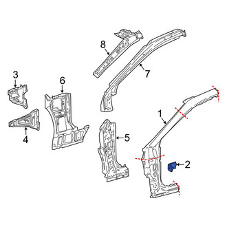 Toyota OE - Left Outer Cowl Side Panel