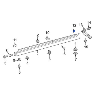 Toyota OE - Rear Rocker Panel Molding Insulator