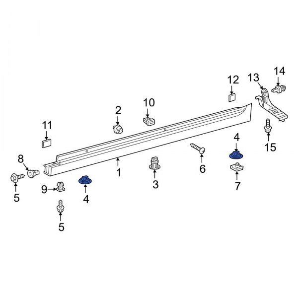 Rocker Panel Molding Clip