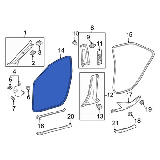 Toyota OE - Front Left Inner Door Seal