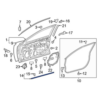 Toyota OE - Front Lower Door Seal