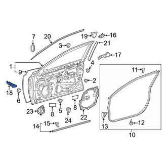 Toyota OE - Front Right Door Interior Trim Panel Insulator