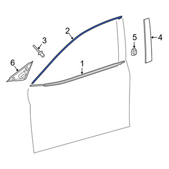Toyota OE - Rear Right Door Reveal Molding