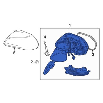 Toyota OE - Front Right Door Mirror