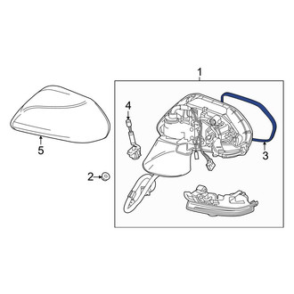 Toyota OE - Front Right Door Mirror Glass