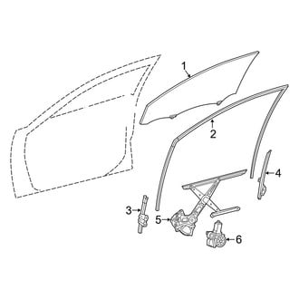 Toyota OE - Front Door - Glass & Hardware (FULL HYBRID EV-GAS (FHEV))