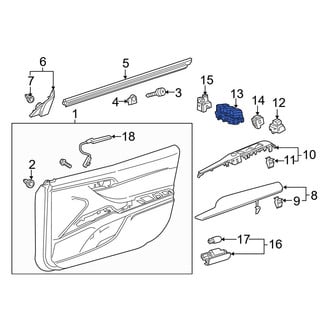 Toyota OE - Front Left Door Window Lock-Out Switch