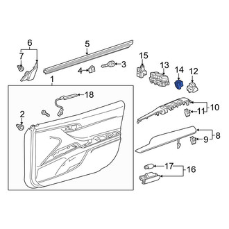 Toyota OE - Right Door Lock Switch