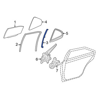 Toyota OE - Rear Left Window Regulator Guide