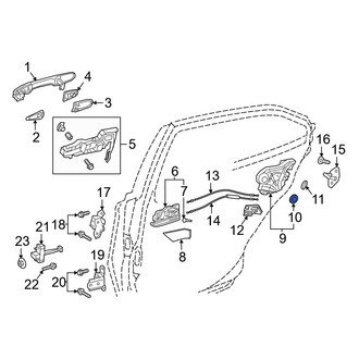 Toyota OE - Front Door Latch Seal