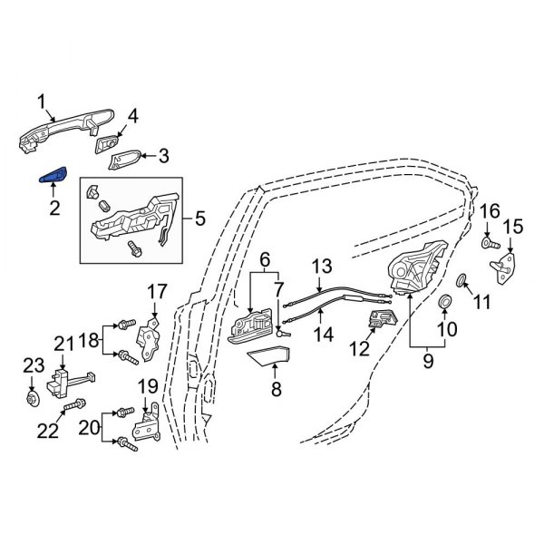 Exterior Door Handle Gasket