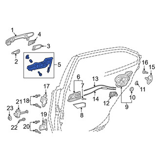 Toyota OE - Rear Left Exterior Door Handle Base