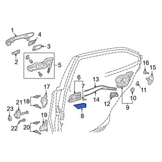Toyota OE - Rear Right Interior Door Handle Screw Cap