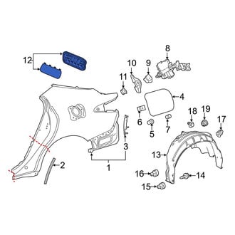 Toyota OE - Rear Quarter Panel Vent