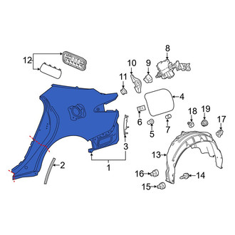 Toyota OE - Rear Left Quarter Panel