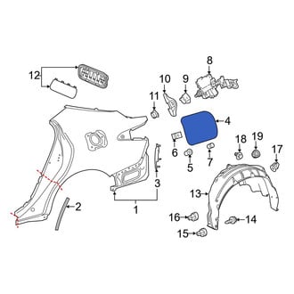 Toyota OE - Rear Fuel Filler Door