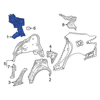 Toyota OE - Rear Right Quarter Panel Reinforcement