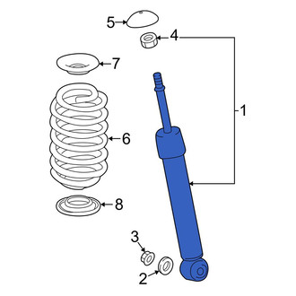Toyota OE - Rear Suspension Shock Absorber