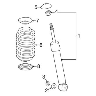 Toyota OE - Rear Suspension - Shocks & Components