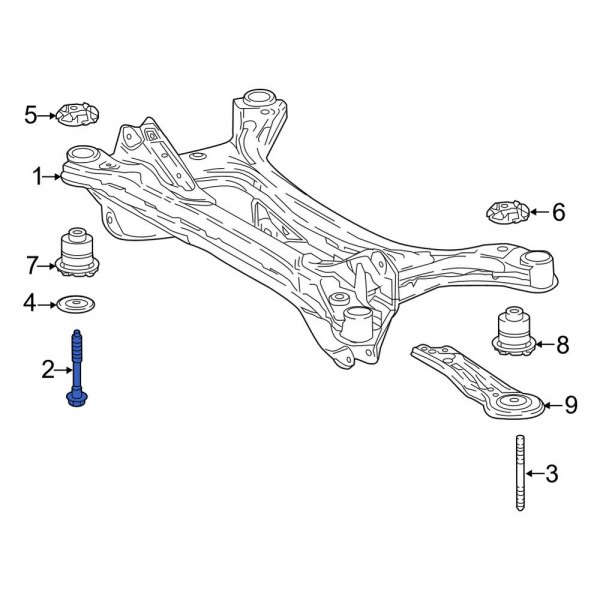 Suspension Crossmember Bolt