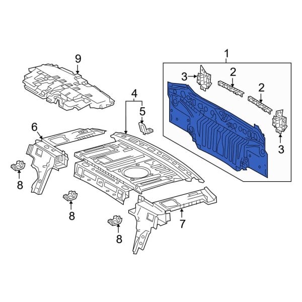 Toyota OE 5830706221 - Rear Rear Body Panel